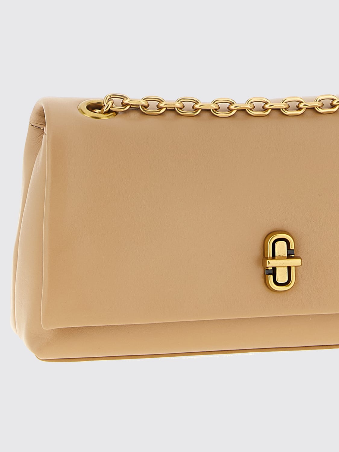 MARC JACOBS BORSA A TRACOLLA: Borsa The Dual Marc Jacobs in pelle, Beige - Img 3