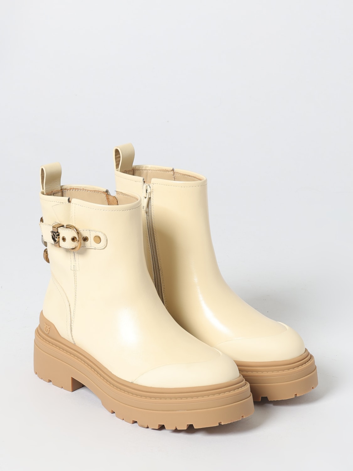 PINKO BOOTS: Boots woman Pinko, White - Img 2