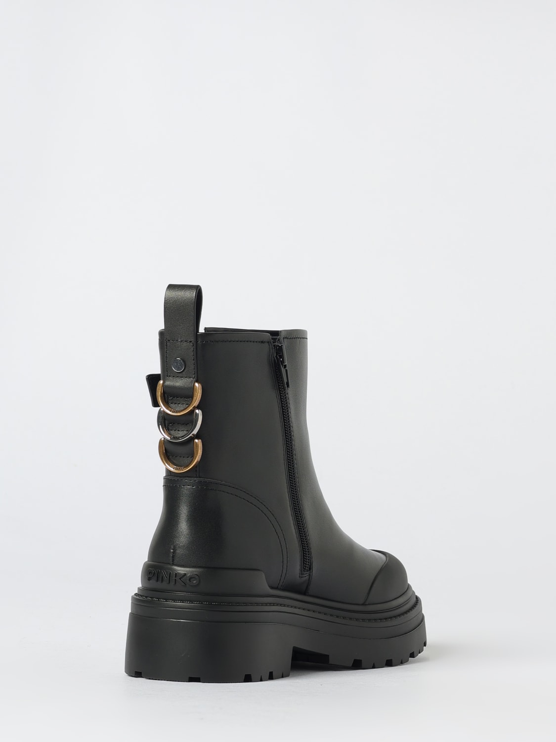 PINKO STIVALI: Stivaletto Pinko in pelle , Latte - Img 3