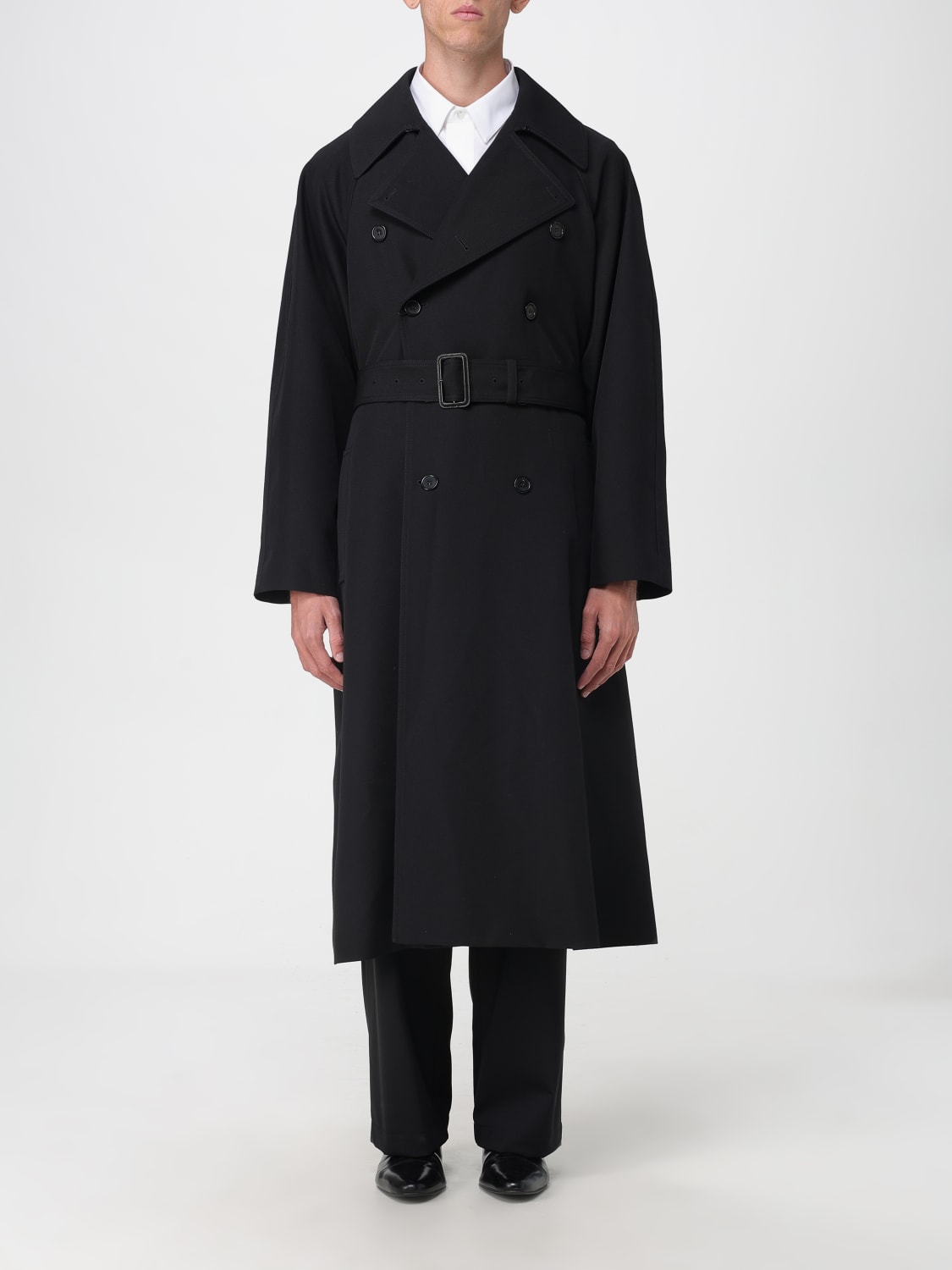 SAINT LAURENT JACKE: Trenchcoat herren Saint Laurent, Schwarz - Img 1
