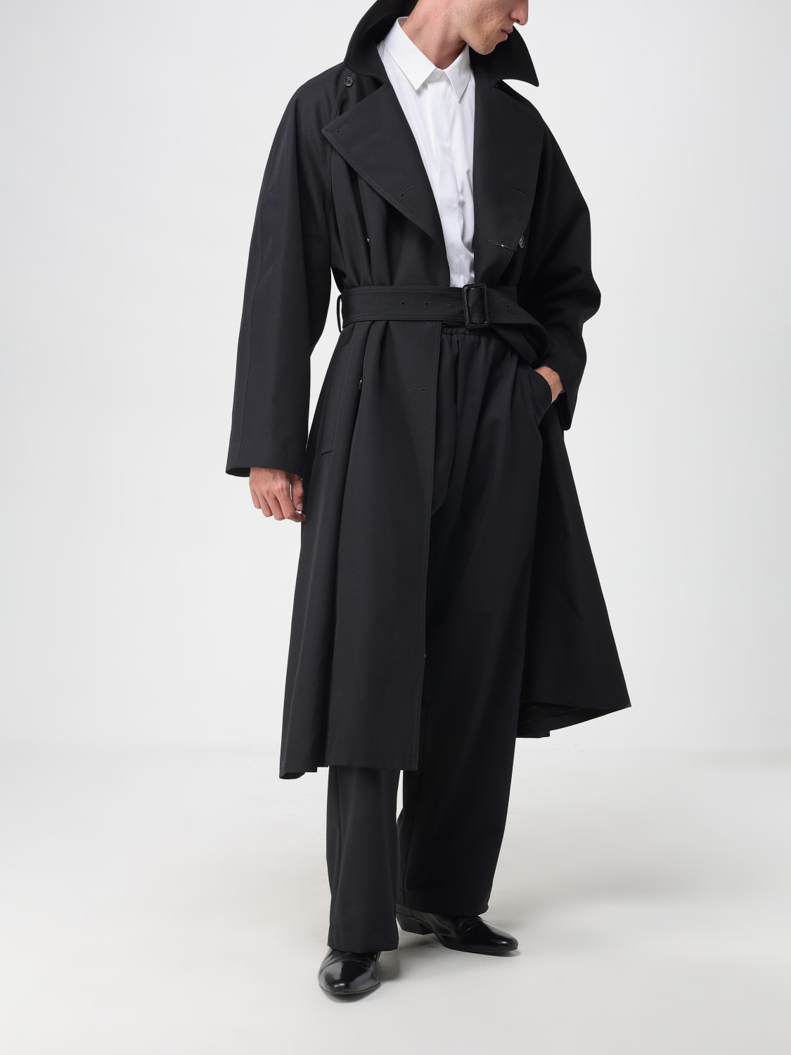 SAINT LAURENT JACKE: Trenchcoat herren Saint Laurent, Schwarz - Img 2