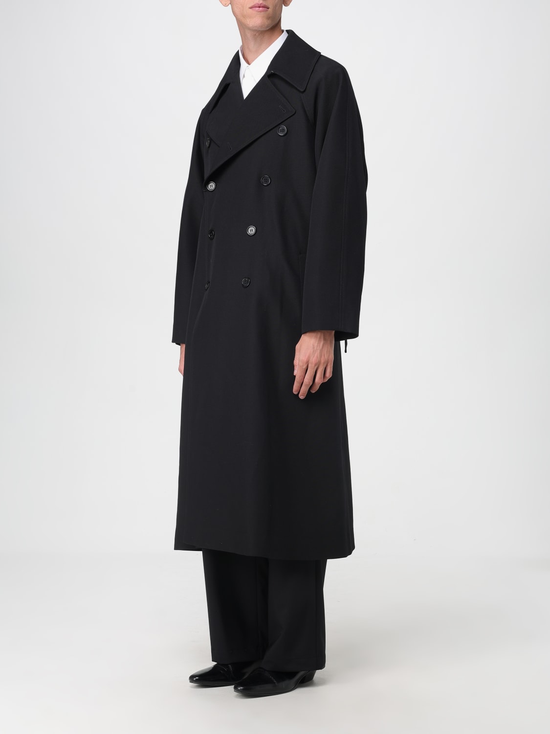 SAINT LAURENT JACKE: Trenchcoat herren Saint Laurent, Schwarz - Img 4