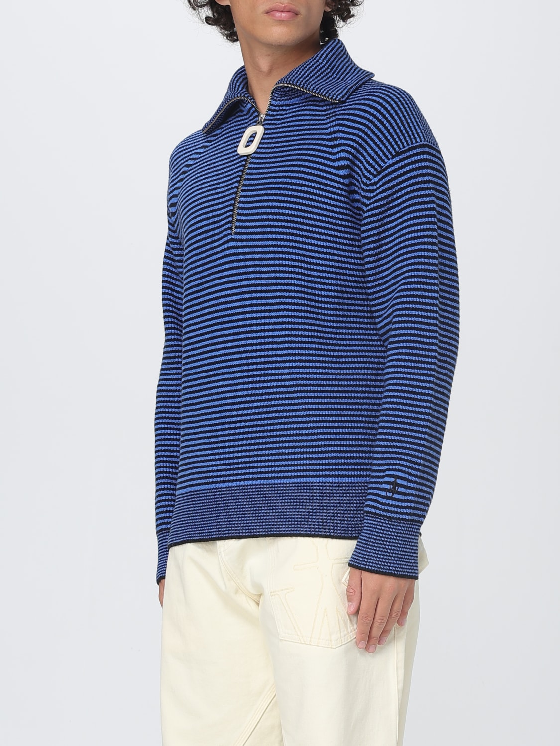 JW ANDERSON POLO SHIRT: Sweater men Jw Anderson, Blue - Img 4