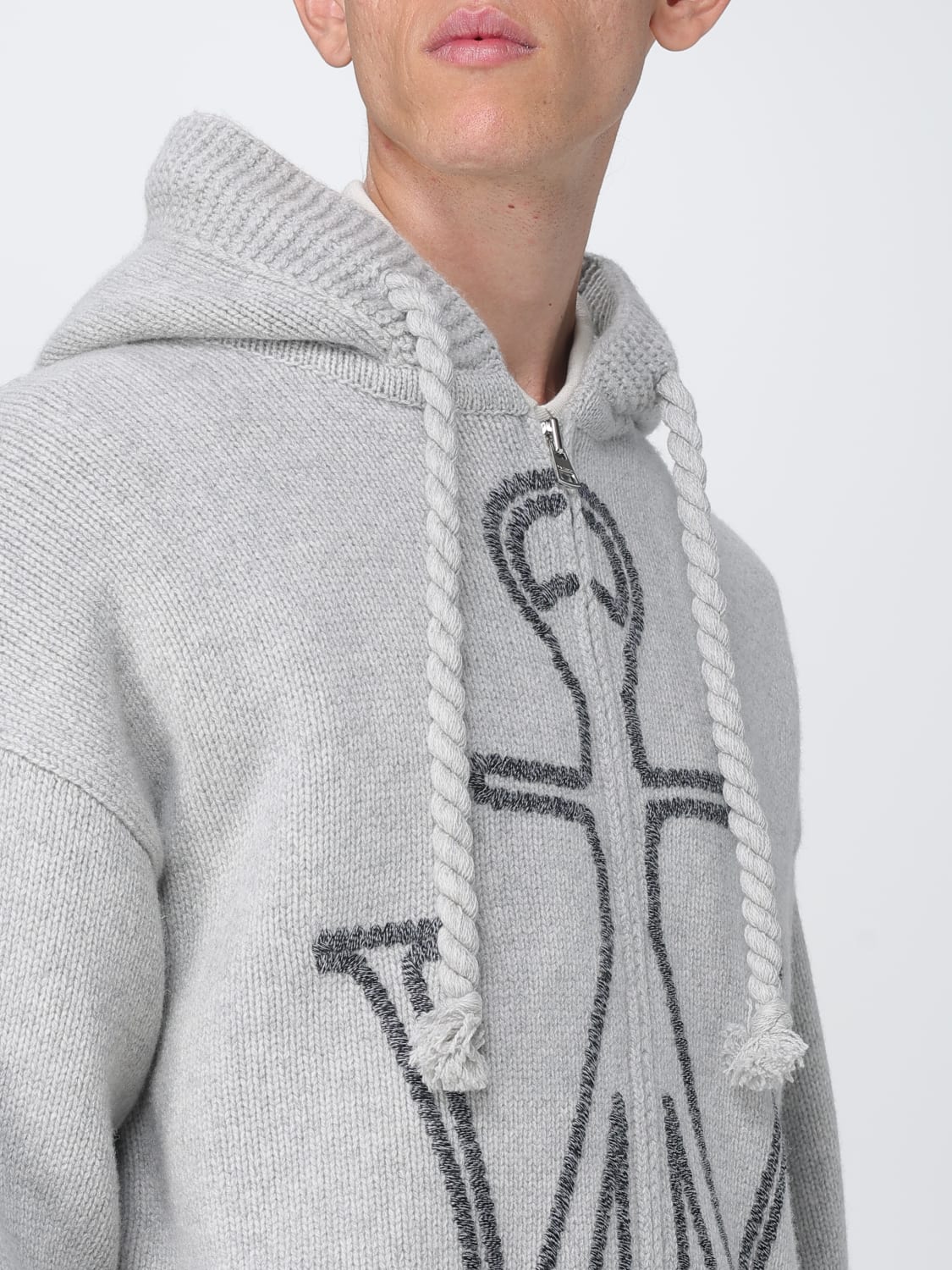 JW ANDERSON SWEATER: Sweatshirt men Jw Anderson, Grey - Img 5