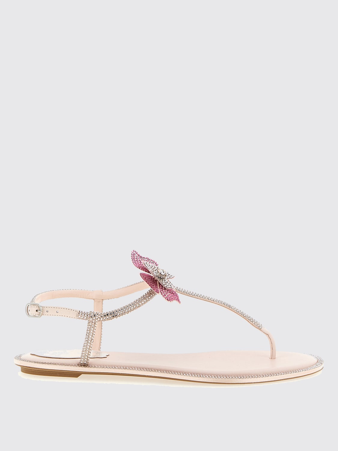 RENE CAOVILLA SANDALEN MIT ABSATZ: Flache sandalen damen Rene Caovilla, Pink - Img 1