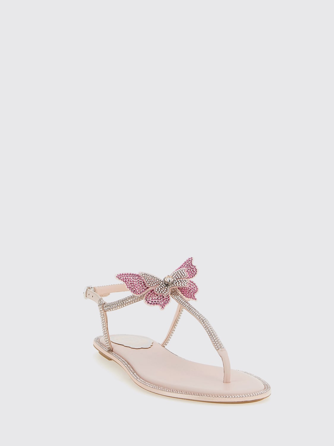 RENE CAOVILLA SANDALEN MIT ABSATZ: Flache sandalen damen Rene Caovilla, Pink - Img 2