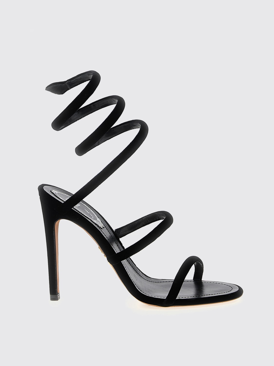 RENE CAOVILLA HEELED SANDAL: Flat sandals woman Rene Caovilla, Black - Img 1