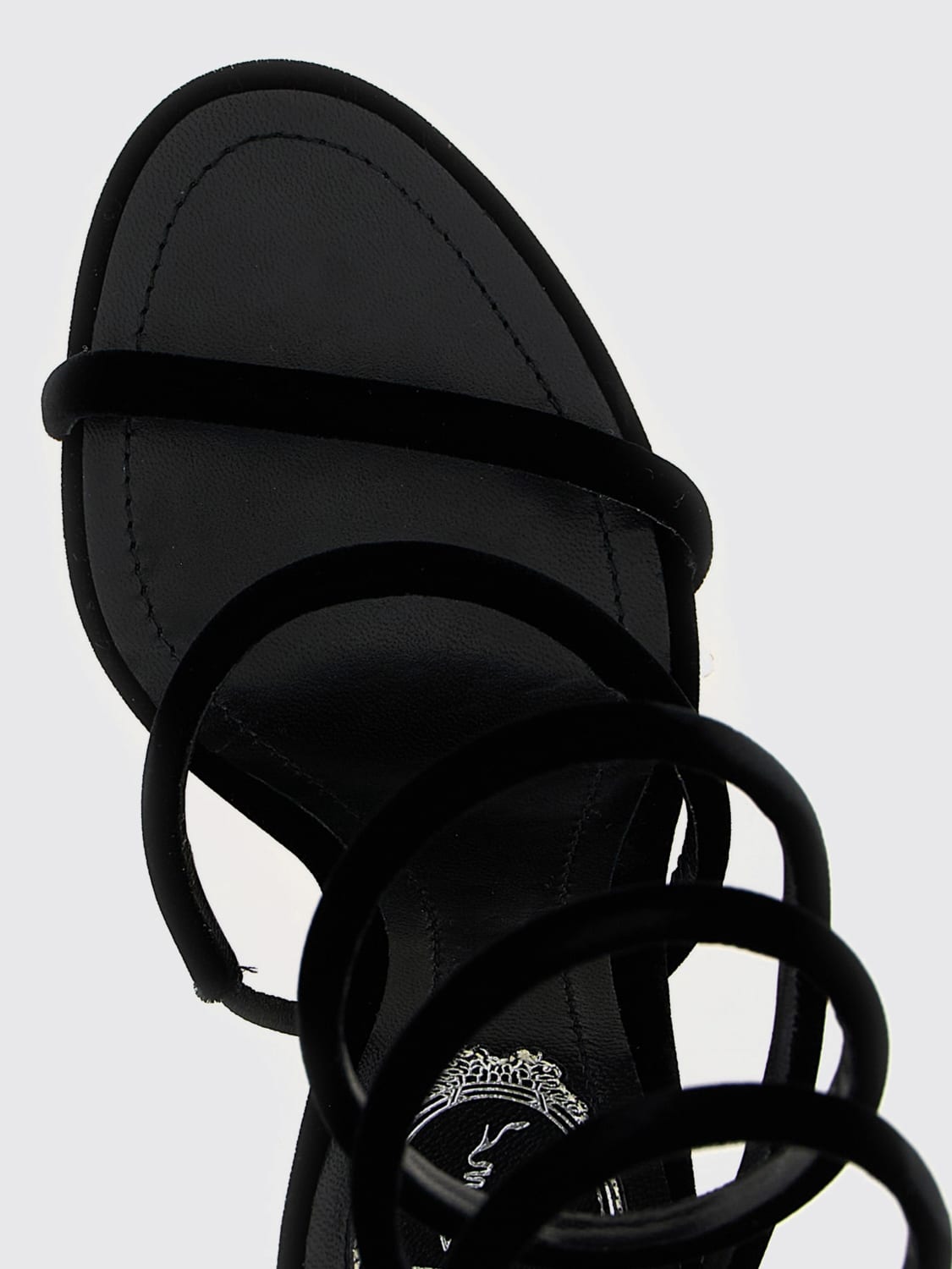 RENE CAOVILLA HEELED SANDAL: Flat sandals woman Rene Caovilla, Black - Img 4