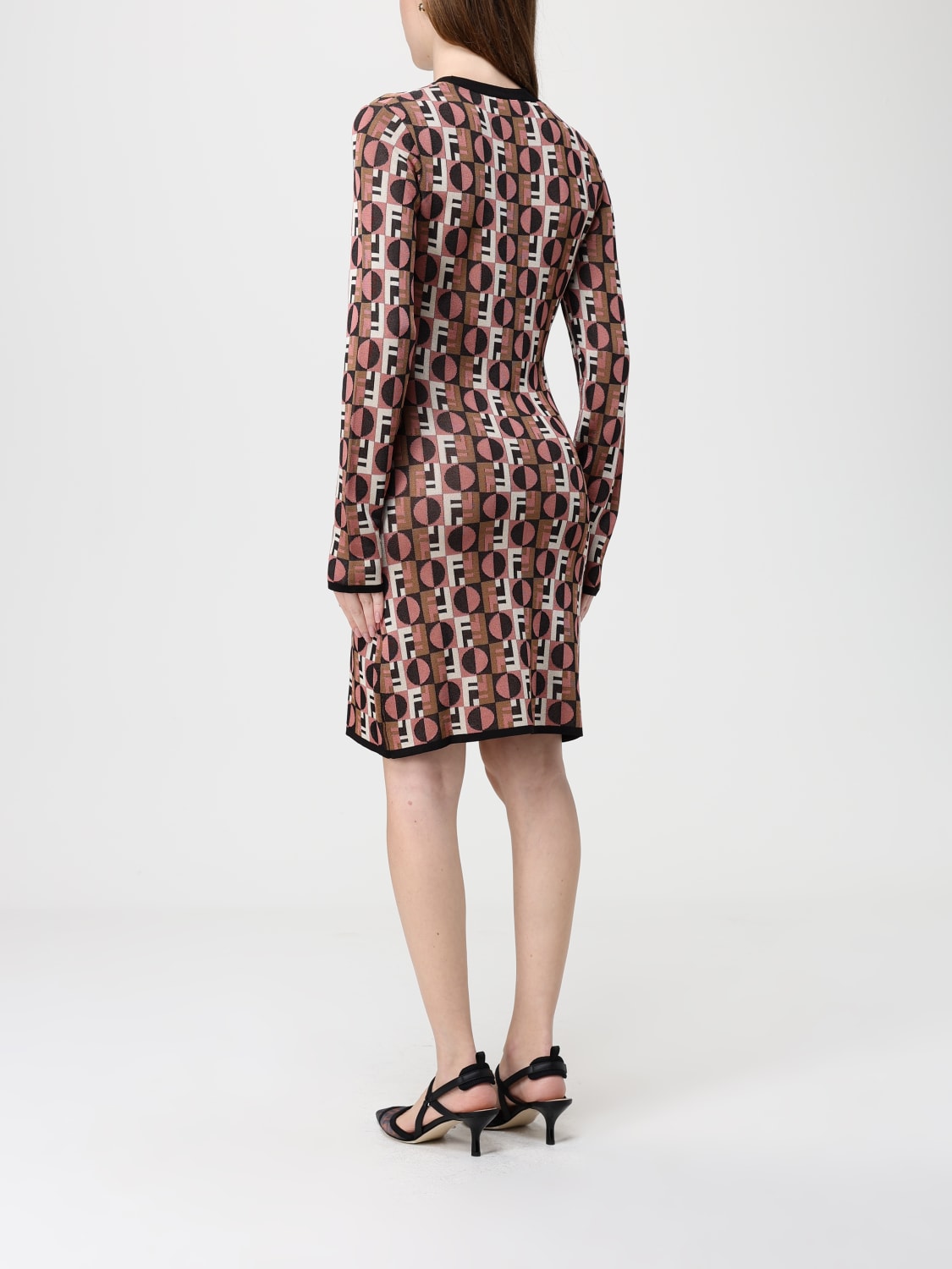FENDI DRESS: Dress woman Fendi, Multicolor - Img 3