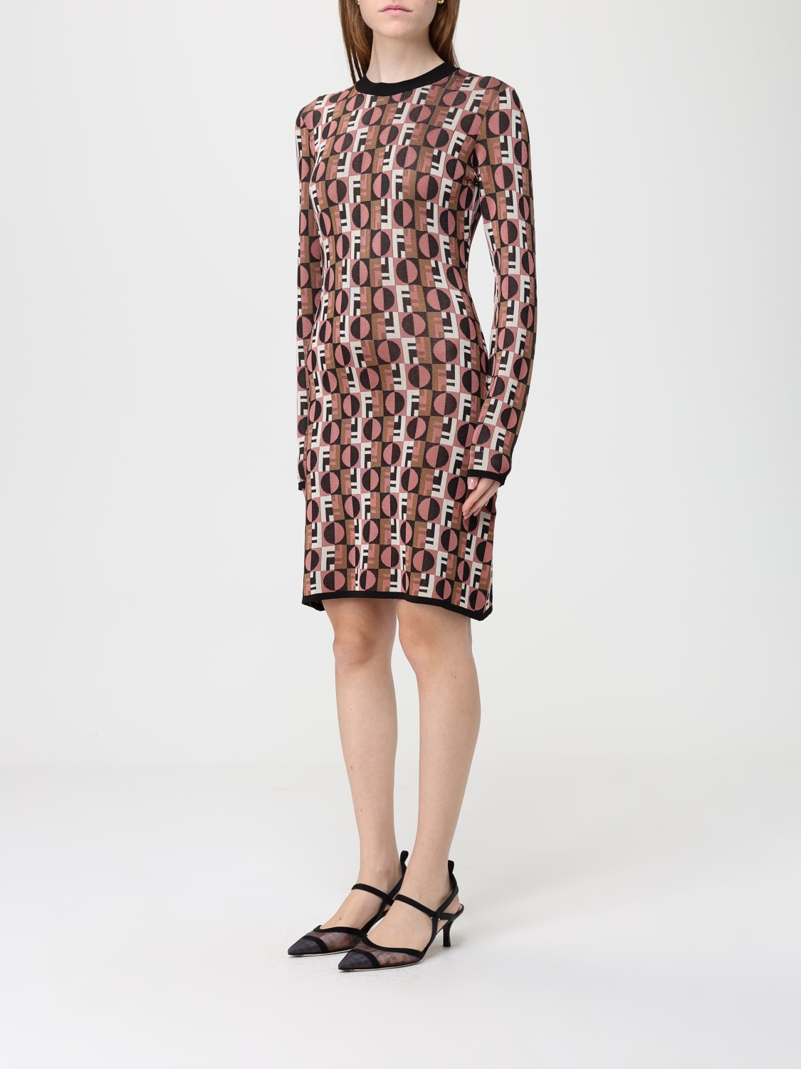 FENDI DRESS: Dress woman Fendi, Multicolor - Img 4
