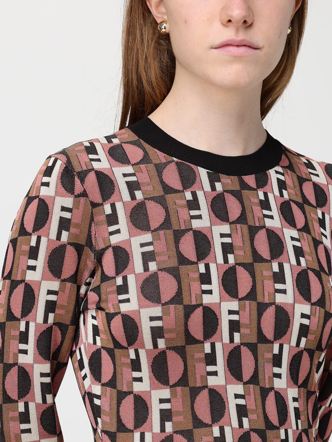 FENDI DRESS: Dress woman Fendi, Multicolor - Img 5