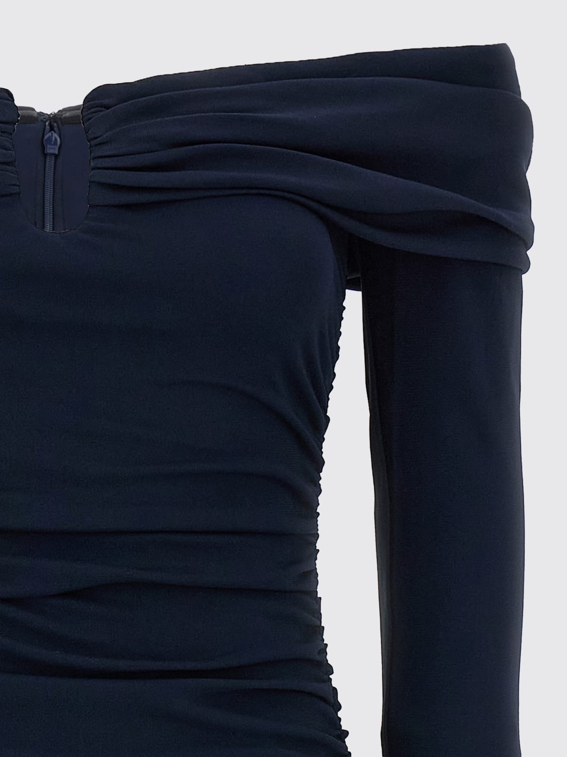 CAROLINA HERRERA ABITO: Abito midi Carolina Herrera in crêpe, Blue - Img 3