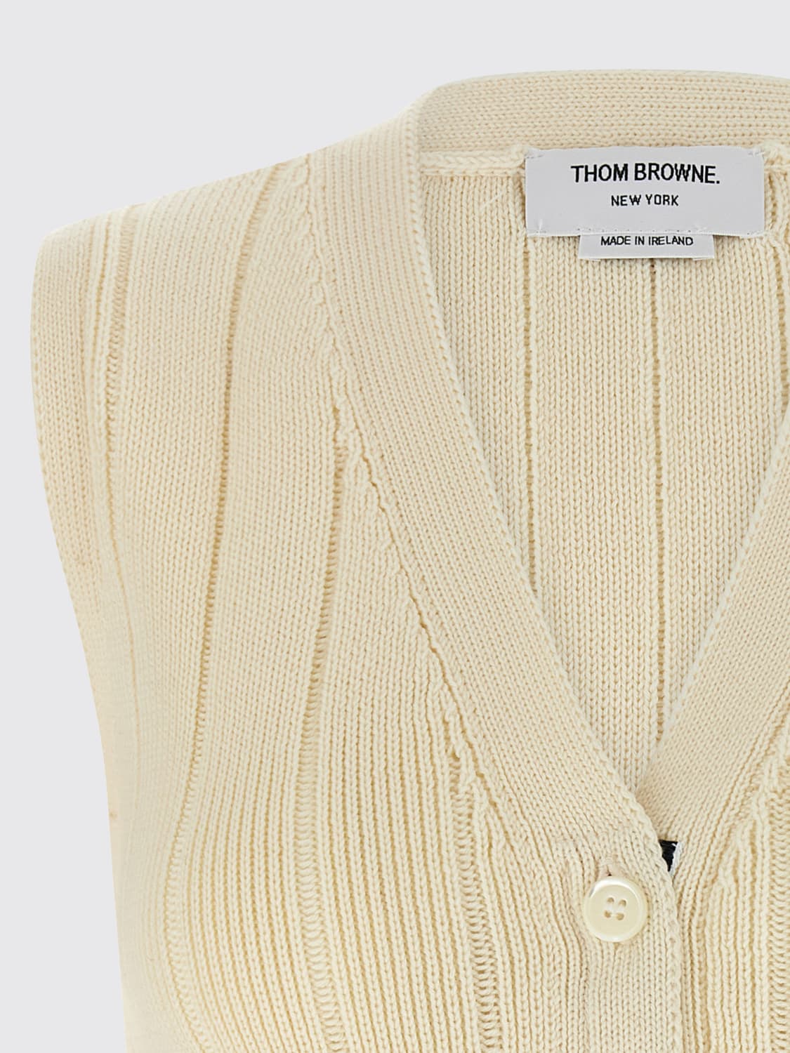 THOM BROWNE WESTE: Weste damen Thom Browne, Weiß - Img 3