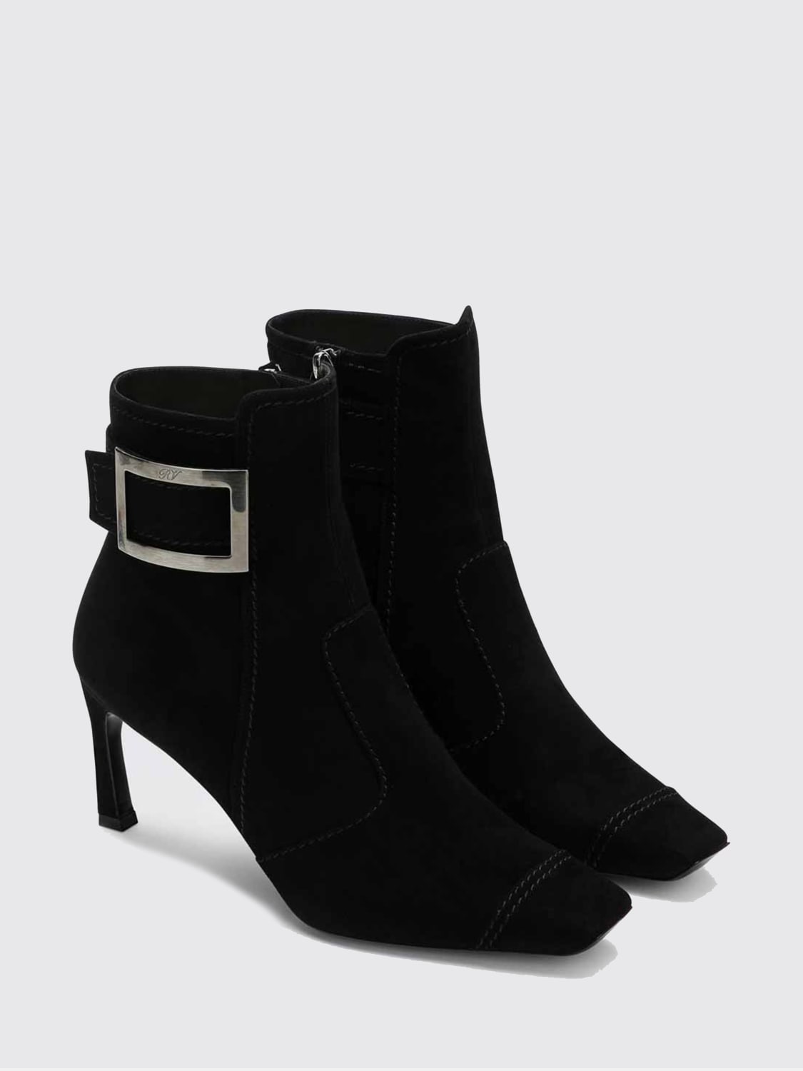 ROGER VIVIER STIEFEL: Flache stiefeletten damen Roger Vivier, Schwarz - Img 2
