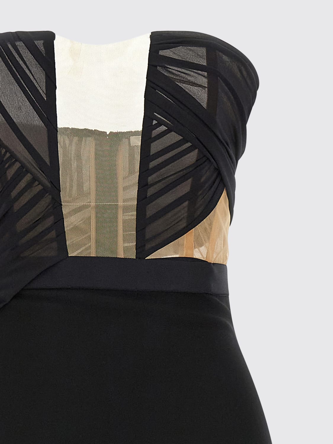 NENSI DOJAKA ABITO: Abito lungo Nensi Dojaka, Nero - Img 3