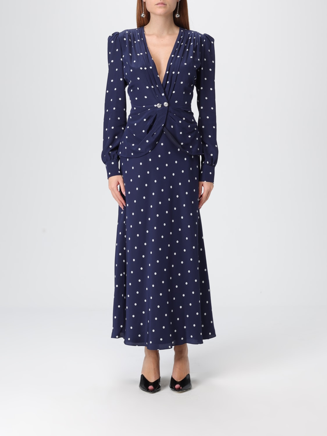 ALESSANDRA RICH VESTIDO: Vestido mujer Alessandra Rich, Azul Oscuro - Img 1