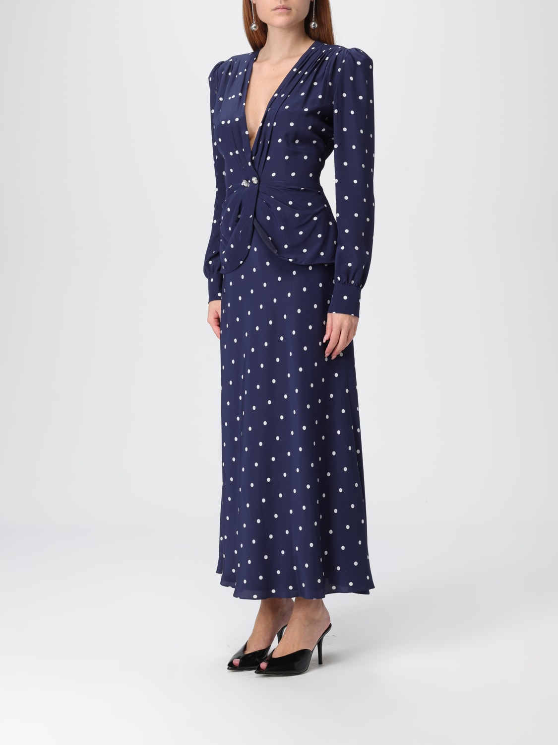 ALESSANDRA RICH VESTIDO: Vestido mujer Alessandra Rich, Azul Oscuro - Img 4