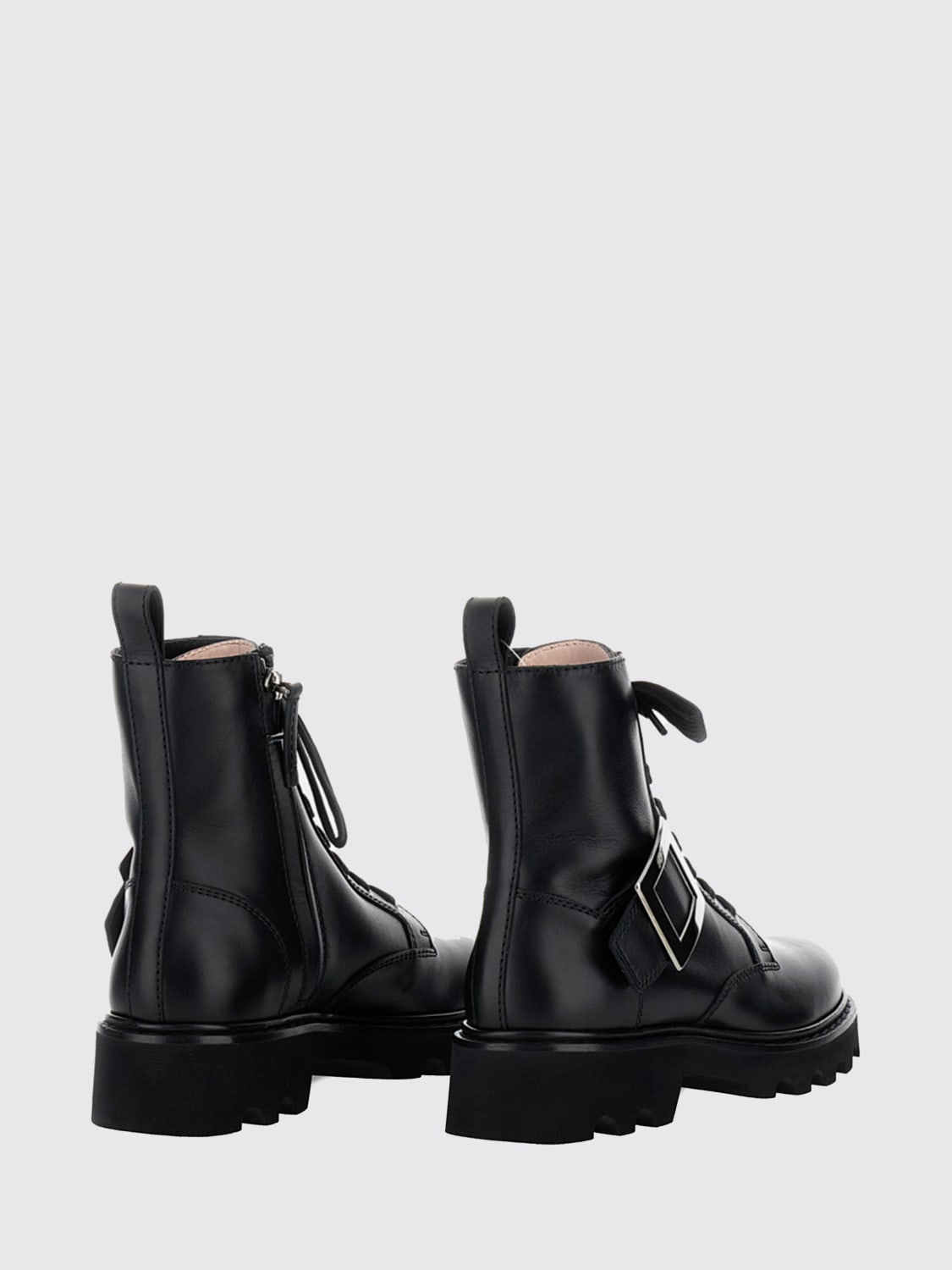 ROGER VIVIER STIEFEL: Flache stiefeletten damen Roger Vivier, Schwarz - Img 3