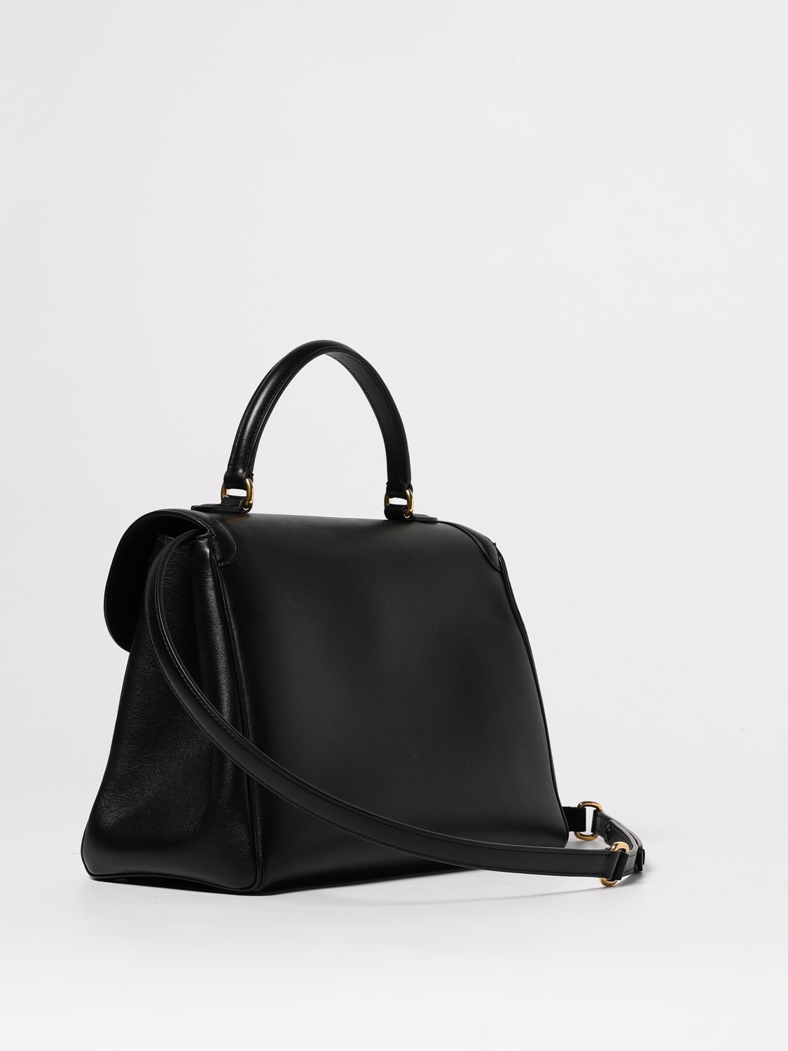 VALENTINO GARAVANI BORSA A MANO: Borsa a mano 9TO5 Valentino Garavani in pelle di vitello, Nero - Img 3