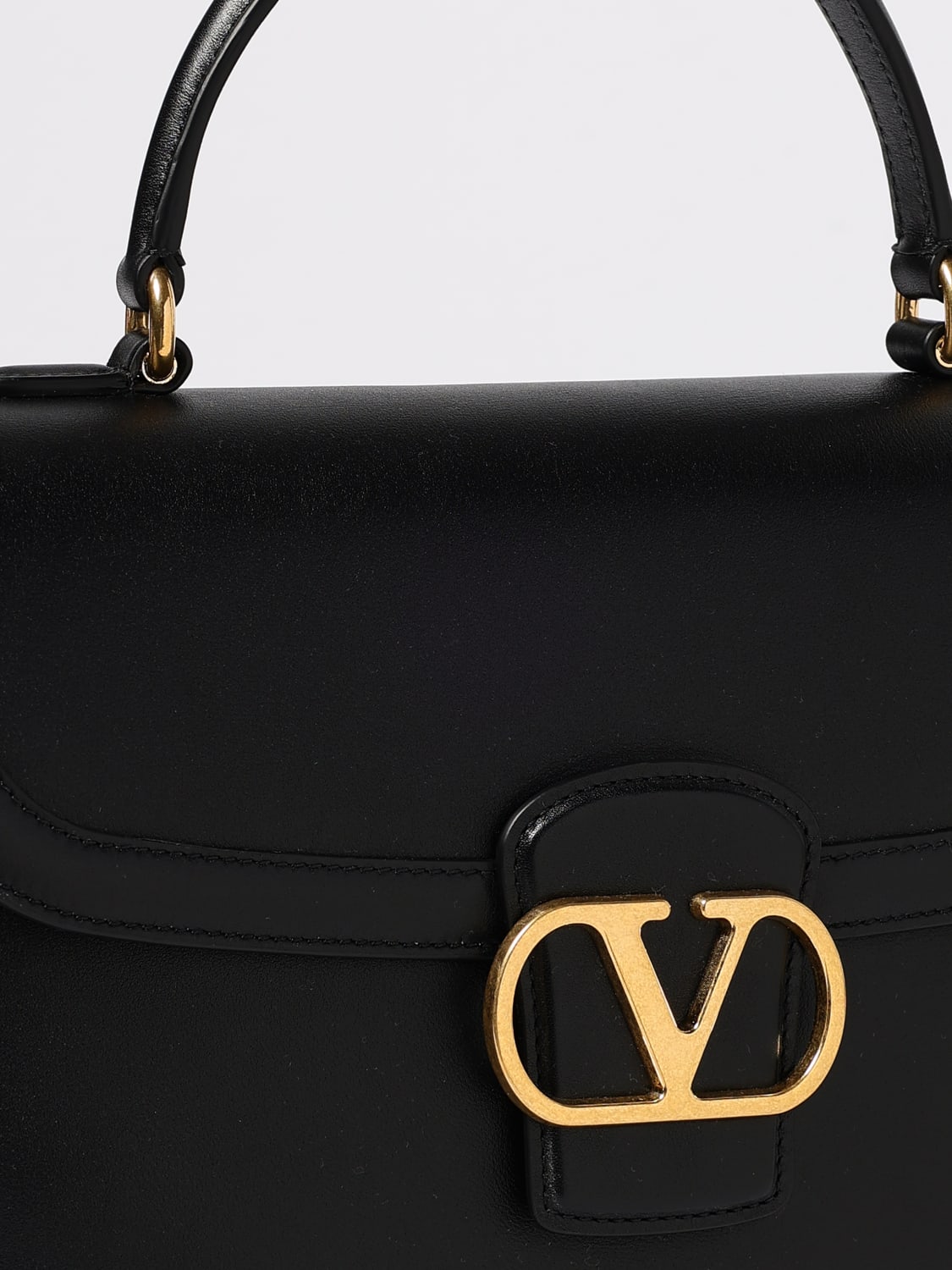 VALENTINO GARAVANI BORSA A MANO: Borsa a mano 9TO5 Valentino Garavani in pelle di vitello, Nero - Img 4