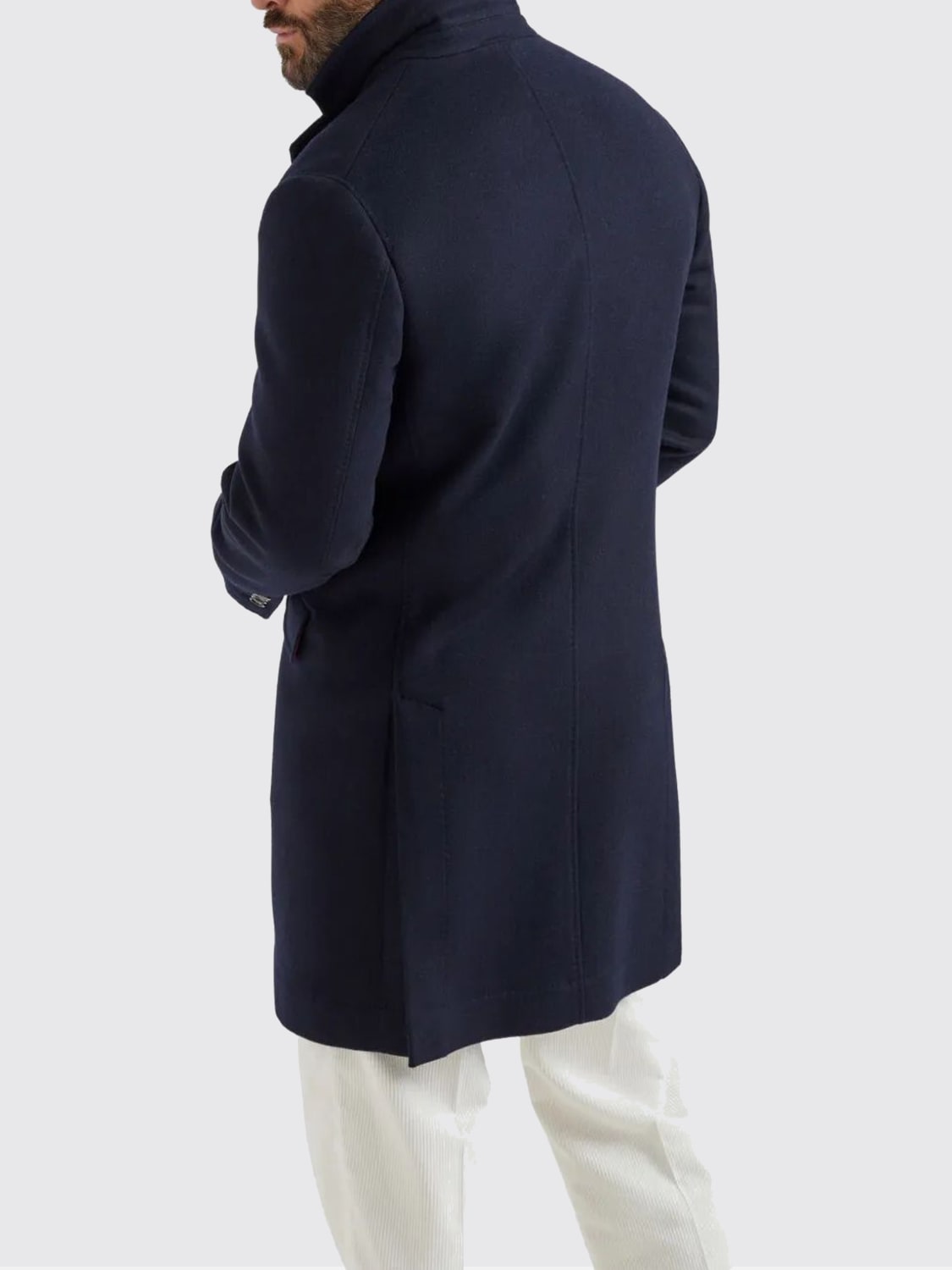 BRUNELLO CUCINELLI CAPPOTTO: Cappotto a monopetto Brunello Cucinelli in lana, Blue - Img 2