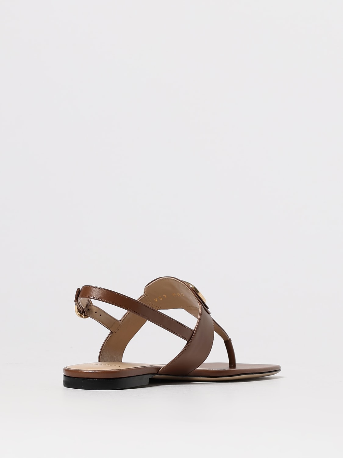 VALENTINO GARAVANI HEELED SANDAL: Flat sandals woman Valentino Garavani, Brown - Img 3