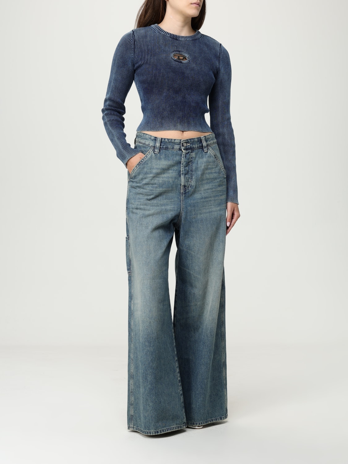 DIESEL TOP: Cárdigan mujer Diesel, Azul Oscuro - Img 2