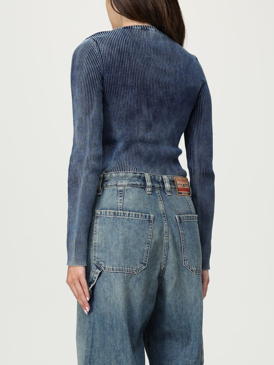 DIESEL TOP: Cárdigan mujer Diesel, Azul Oscuro - Img 3