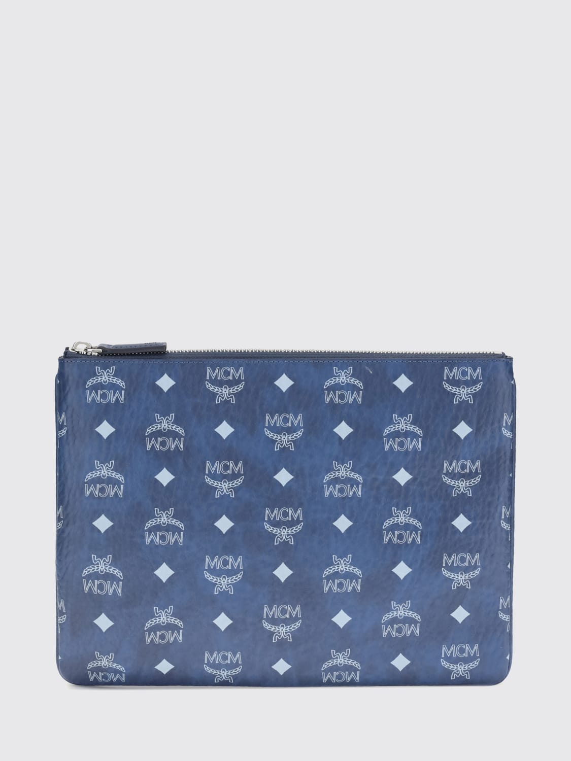 MCM CLUTCH: Bolso de hombro mujer Mcm, Azul Oscuro - Img 1