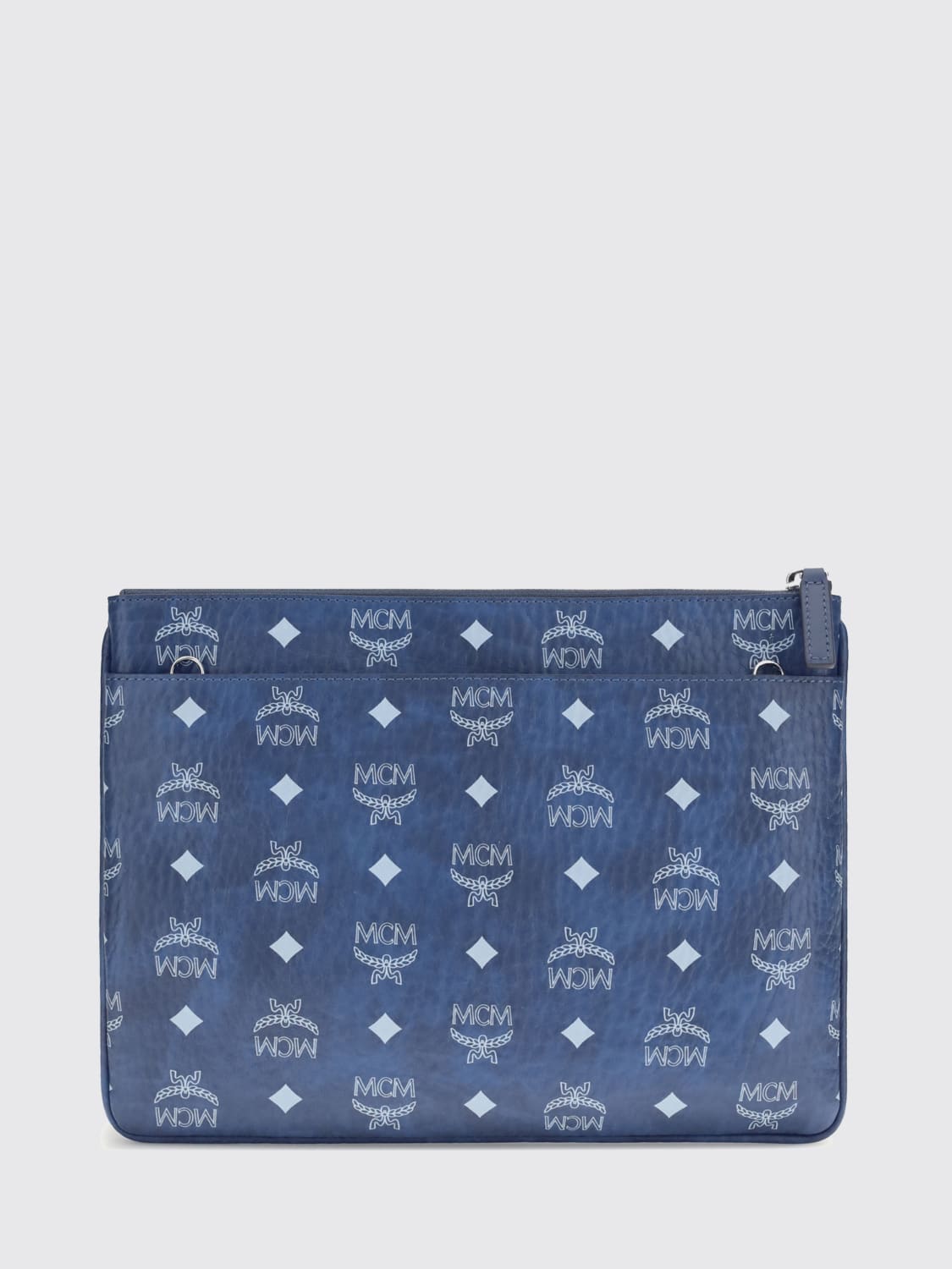 MCM CLUTCH: Bolso de hombro mujer Mcm, Azul Oscuro - Img 2