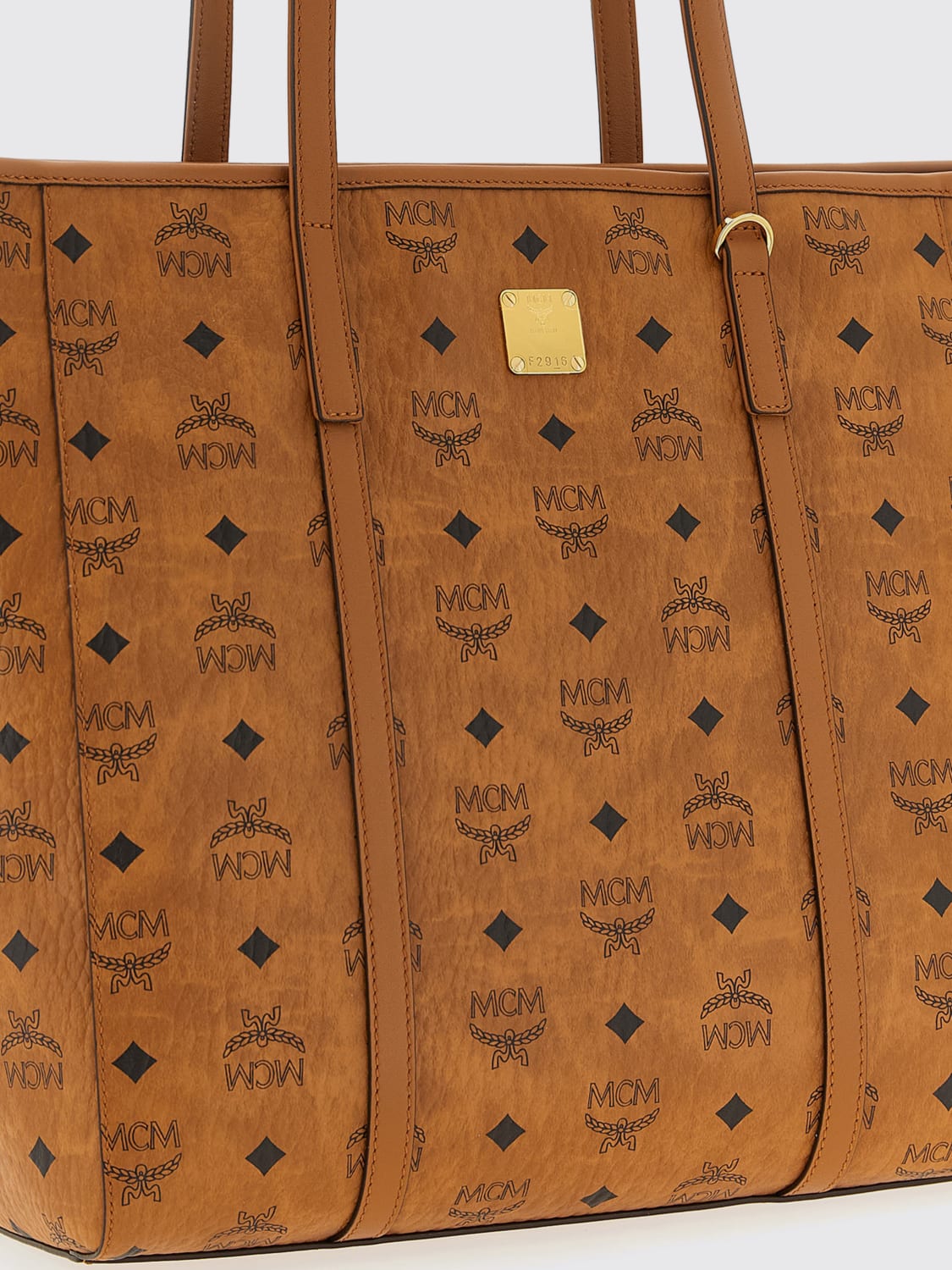 MCM TOTE BAG: Shoulder bag woman Mcm, Brown - Img 3