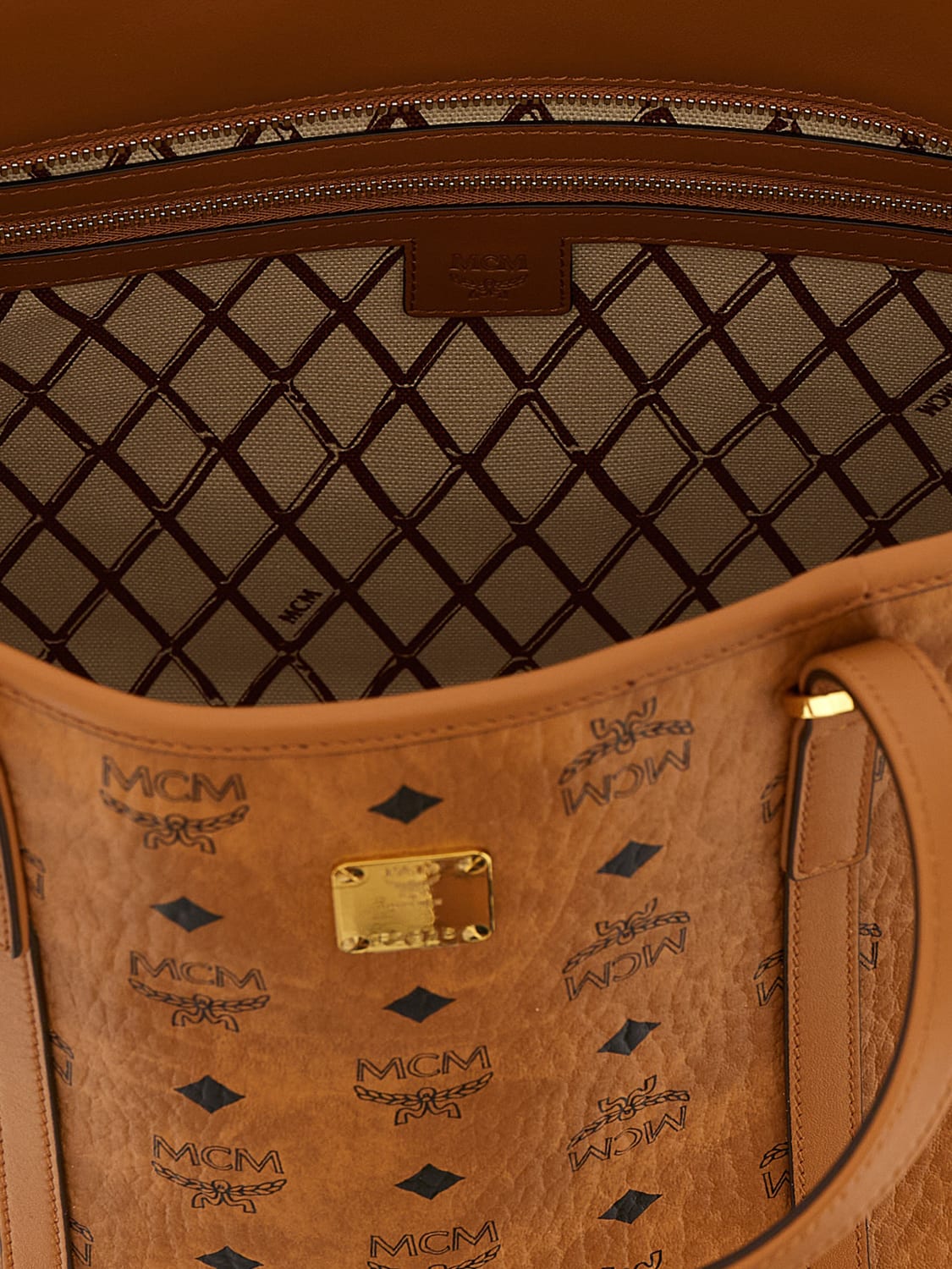 MCM TOTE BAG: Shoulder bag woman Mcm, Brown - Img 4