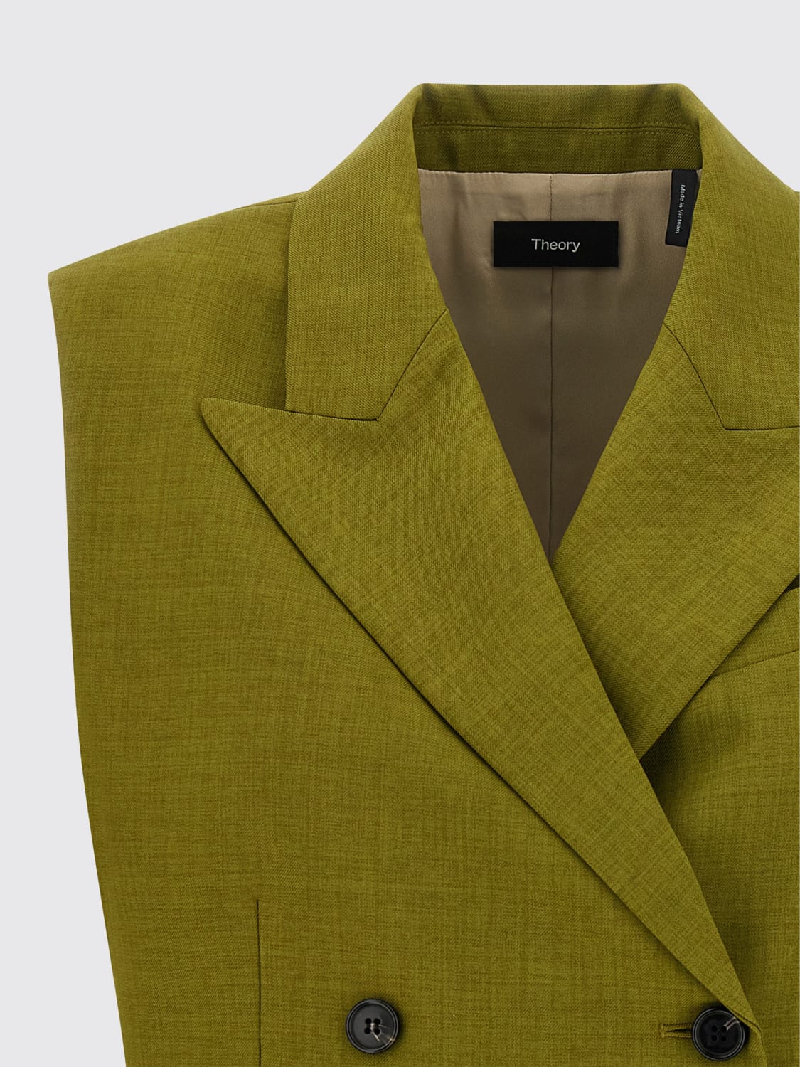 THEORY WAISTCOAT: Waistcoat woman Theory, Green - Img 3