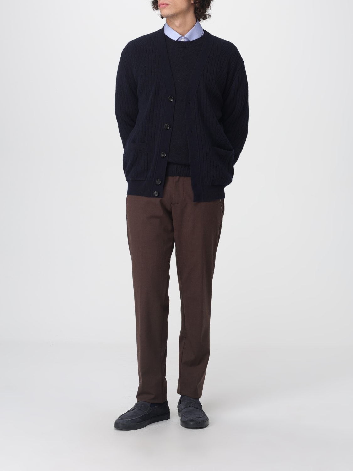 BRIONI SWEATER: Brioni men's sweater, Blue - Img 2