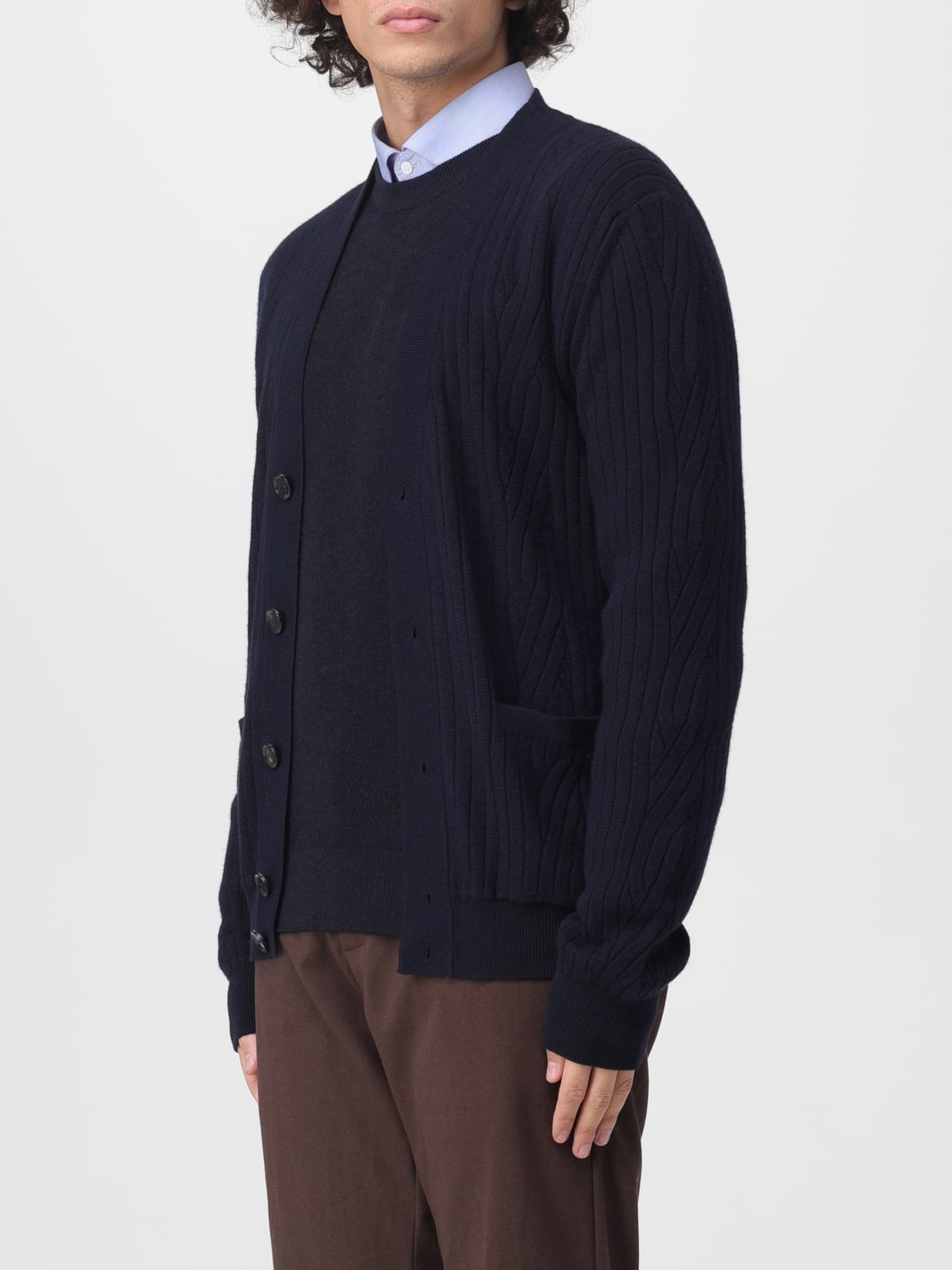 BRIONI SWEATER: Brioni men's sweater, Blue - Img 4