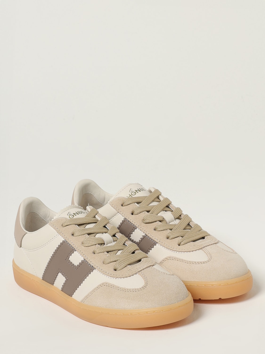 HOGAN SNEAKERS: Sneakers Cool Hogan in pelle , Beige - Img 2
