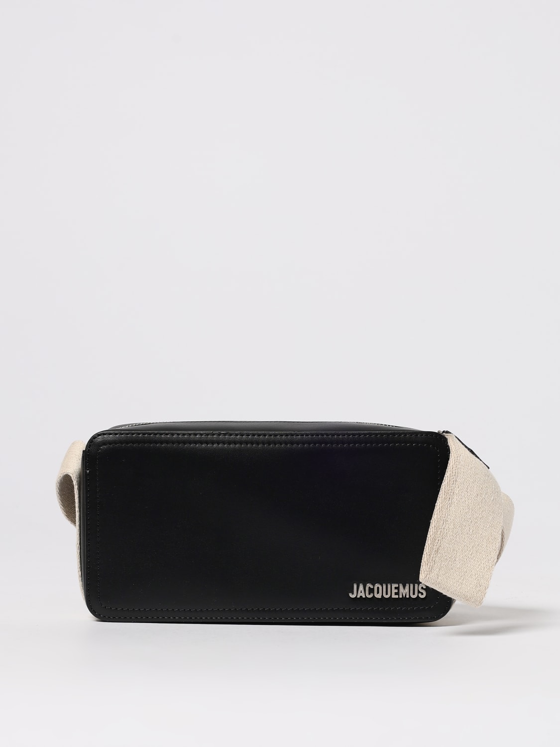 JACQUEMUS BORSA A TRACOLLA: Borsa Il Cuerda Jacquemus in pelle , Nero - Img 1