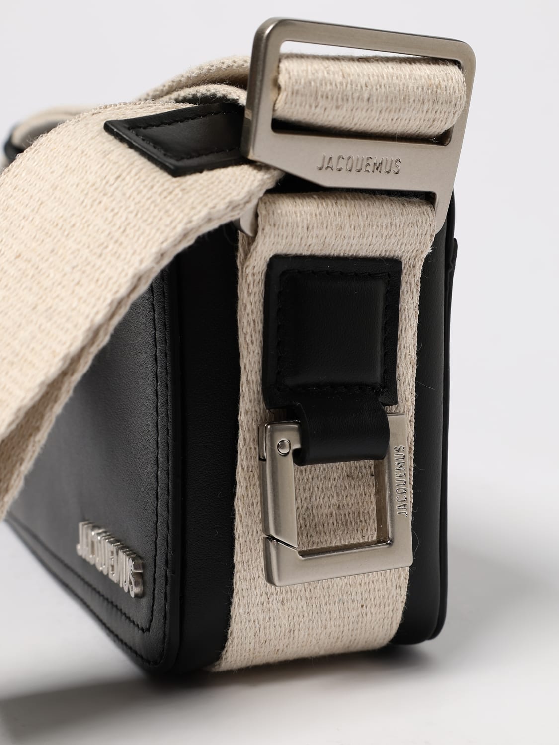 JACQUEMUS BORSA A TRACOLLA: Borsa Il Cuerda Jacquemus in pelle , Nero - Img 4