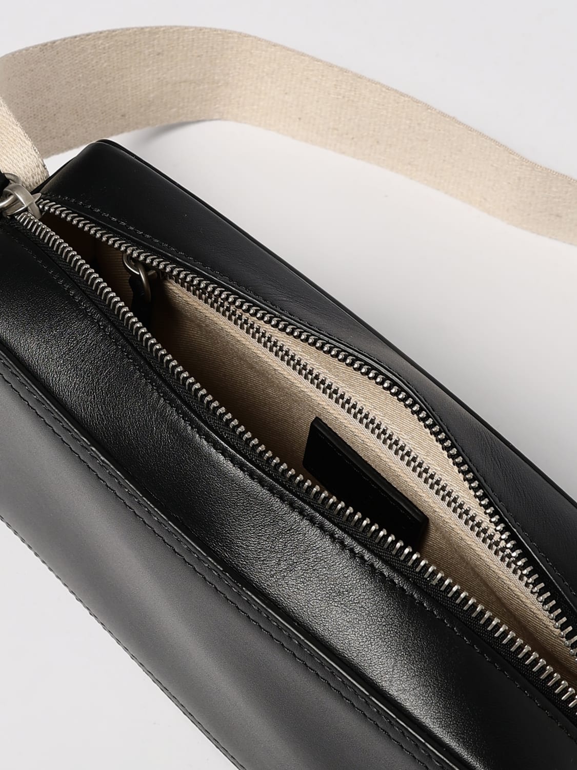 JACQUEMUS BORSA A TRACOLLA: Borsa Il Cuerda Jacquemus in pelle , Nero - Img 5