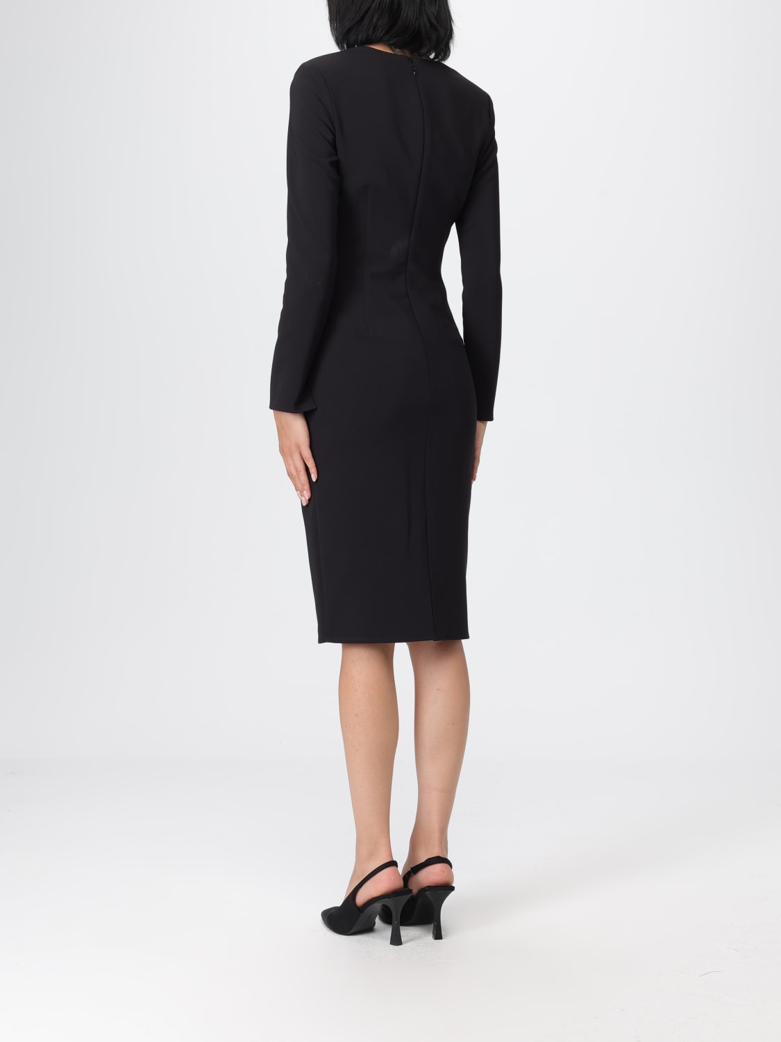 ELISABETTA FRANCHI ROBE: Robes femme Elisabetta Franchi, Noir - Img 2