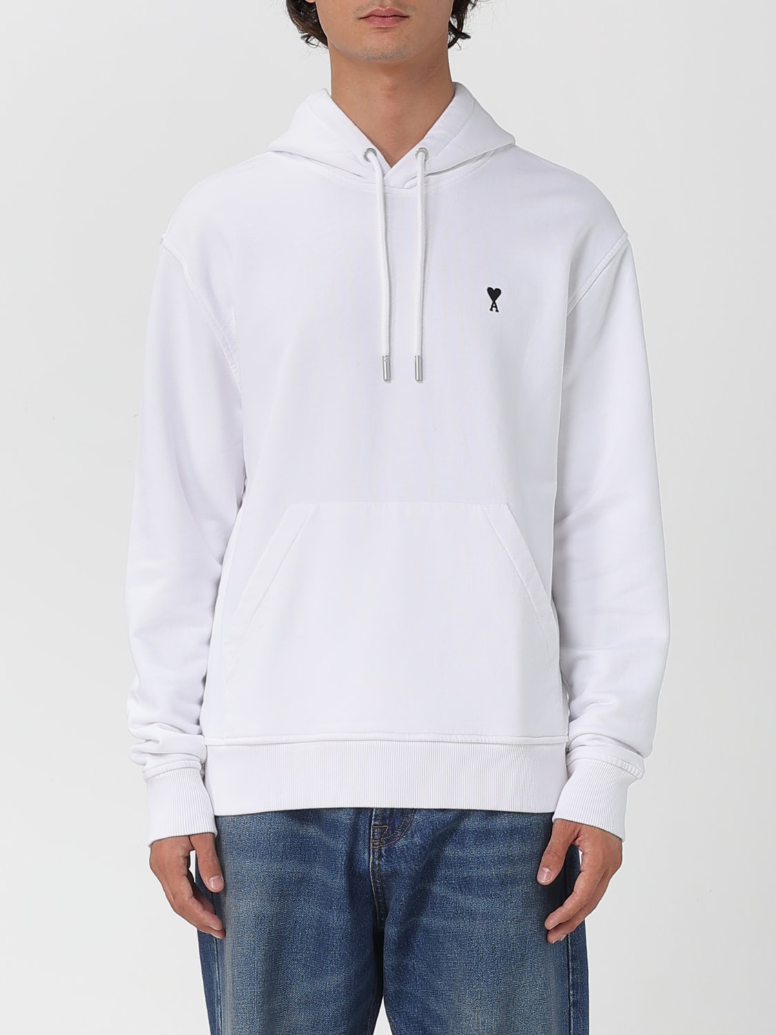 AMI PARIS SWEATSHIRT: Sweater men Ami Paris, White - Img 1