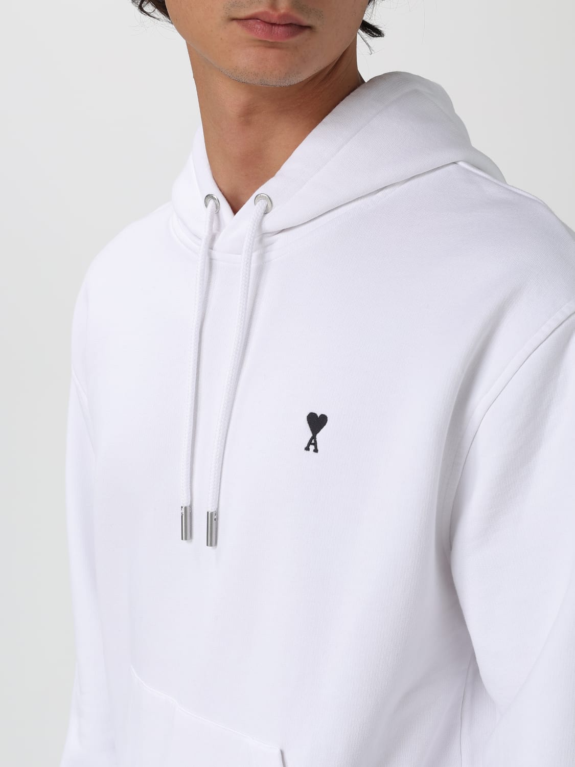 AMI PARIS SWEATSHIRT: Sweater men Ami Paris, White - Img 3