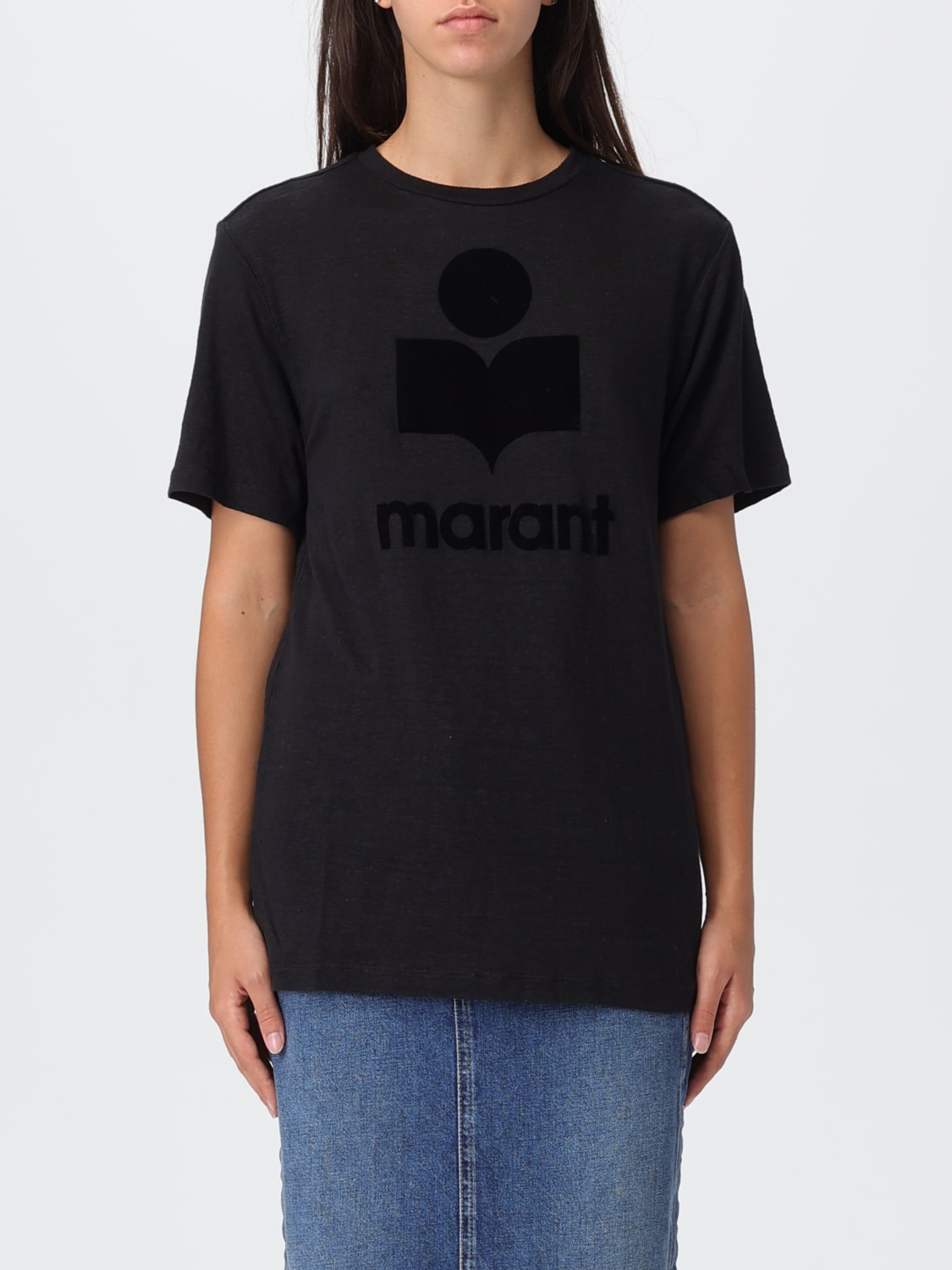 ISABEL MARANT ETOILE T-SHIRT: T-shirt woman Isabel Marant Etoile, Black - Img 1