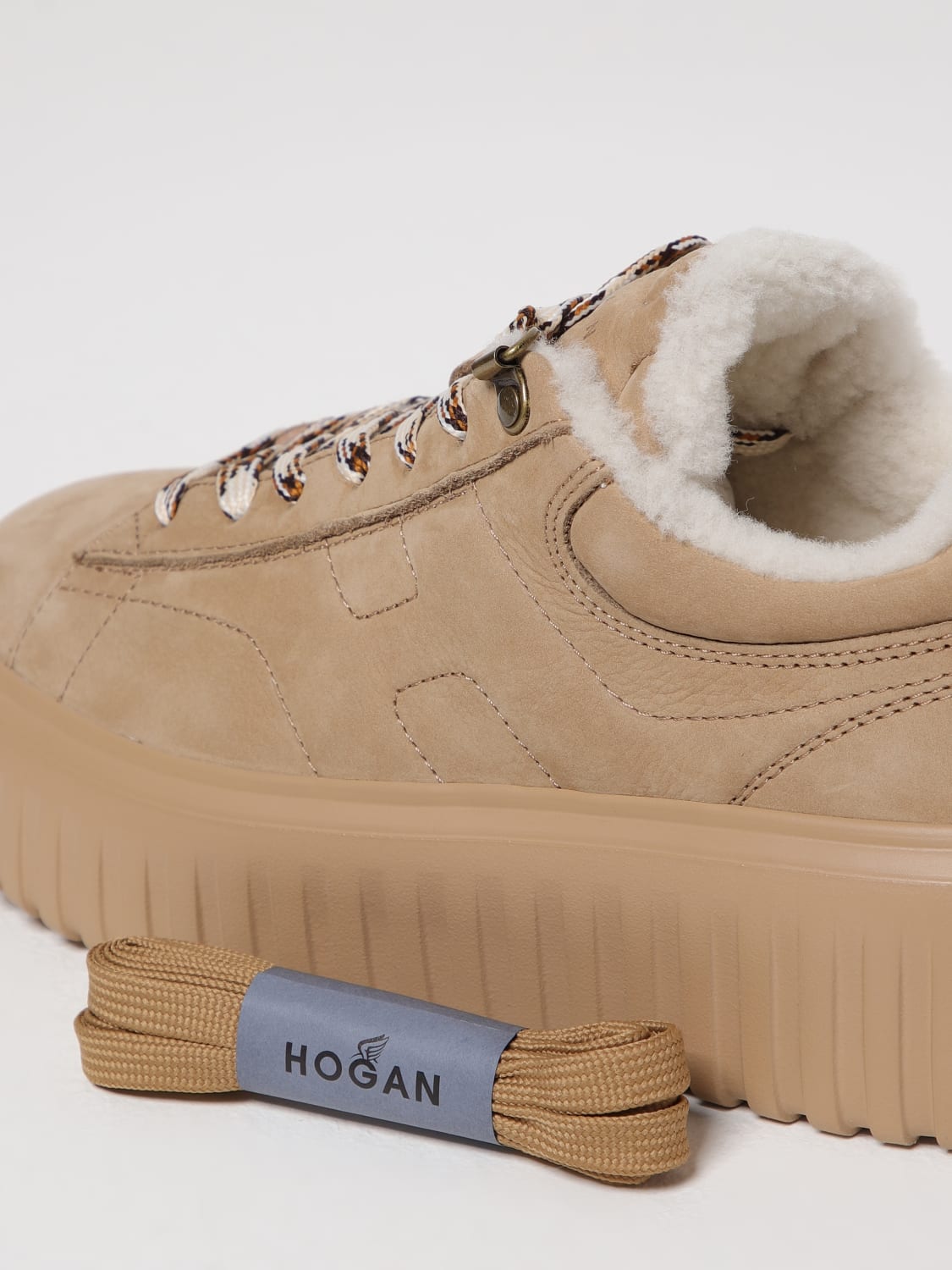 HOGAN SNEAKERS: Shoes woman Hogan, Beige - Img 4