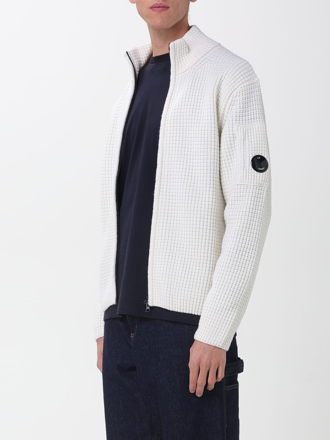 C.P. COMPANY SWEATER: Sweater men C.P. Company, White - Img 3