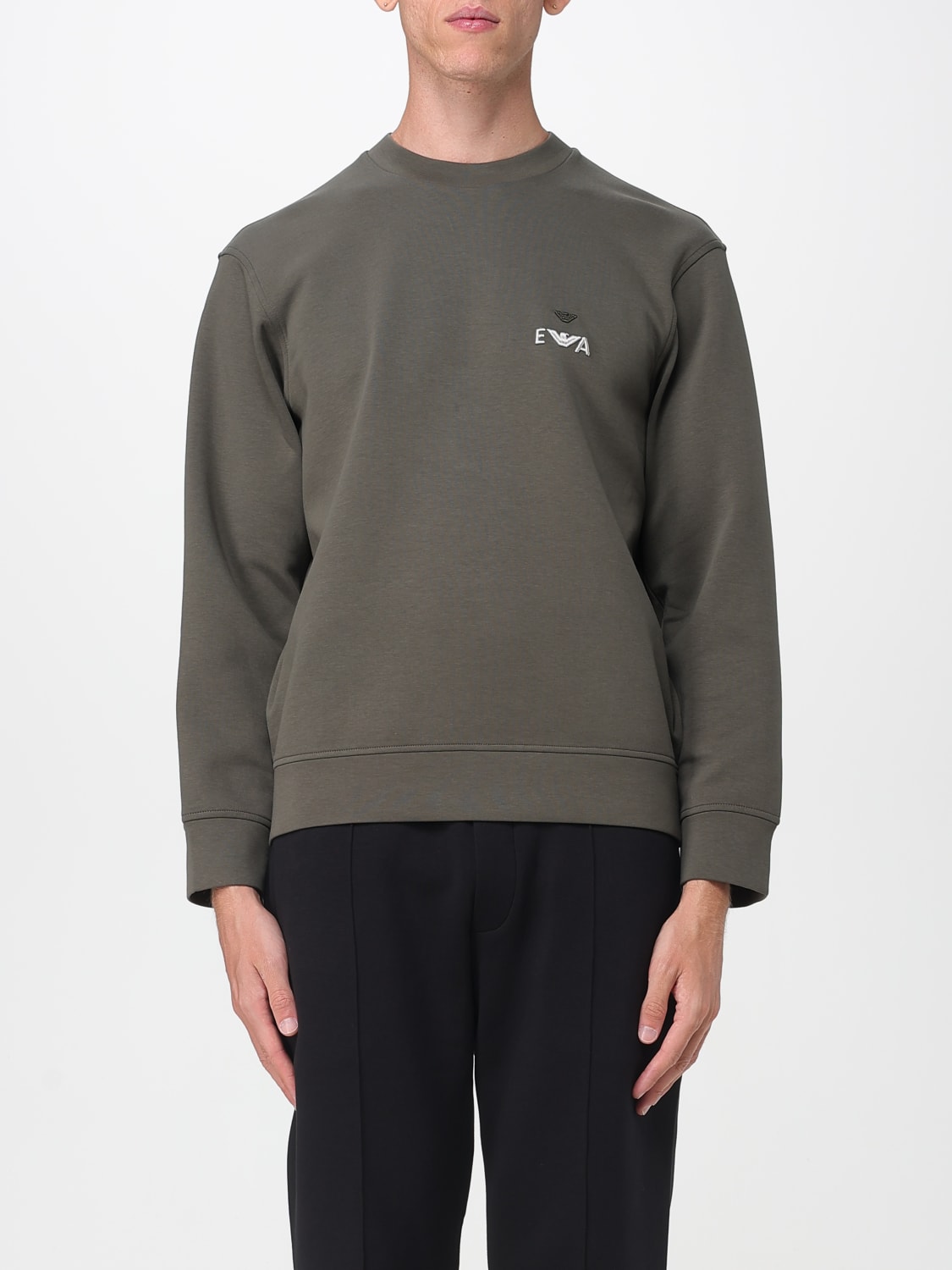 EMPORIO ARMANI SWEATSHIRT: Sweatshirt men Emporio Armani, Mud - Img 1