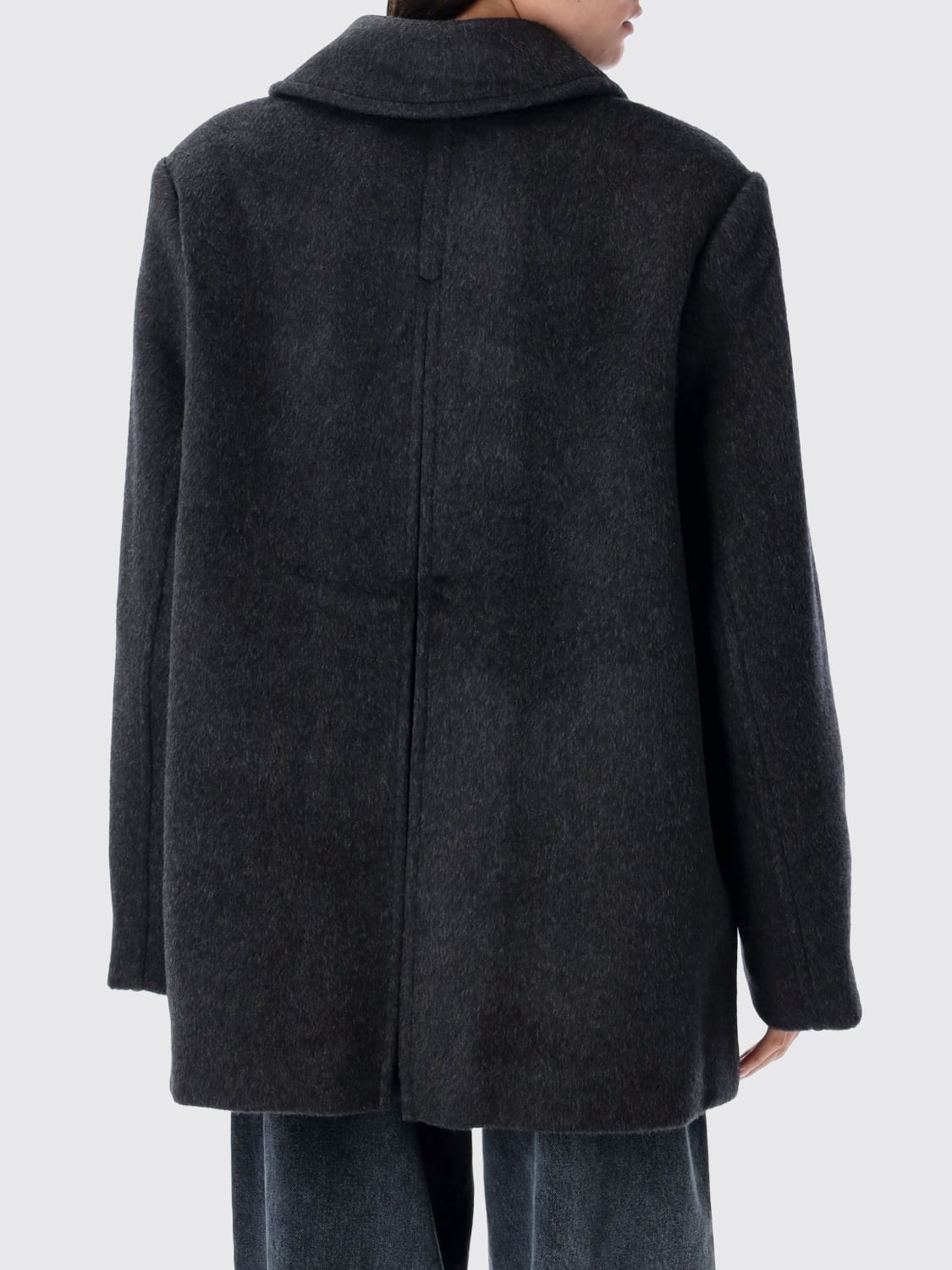 GANNI COAT: Coat woman Ganni, Grey - Img 2