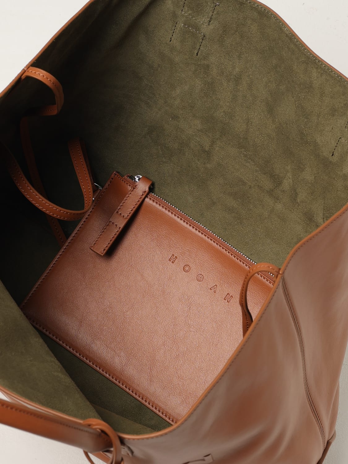 HOGAN SAC À MAIN: Sac à dos femme Hogan, Beige - Img 4