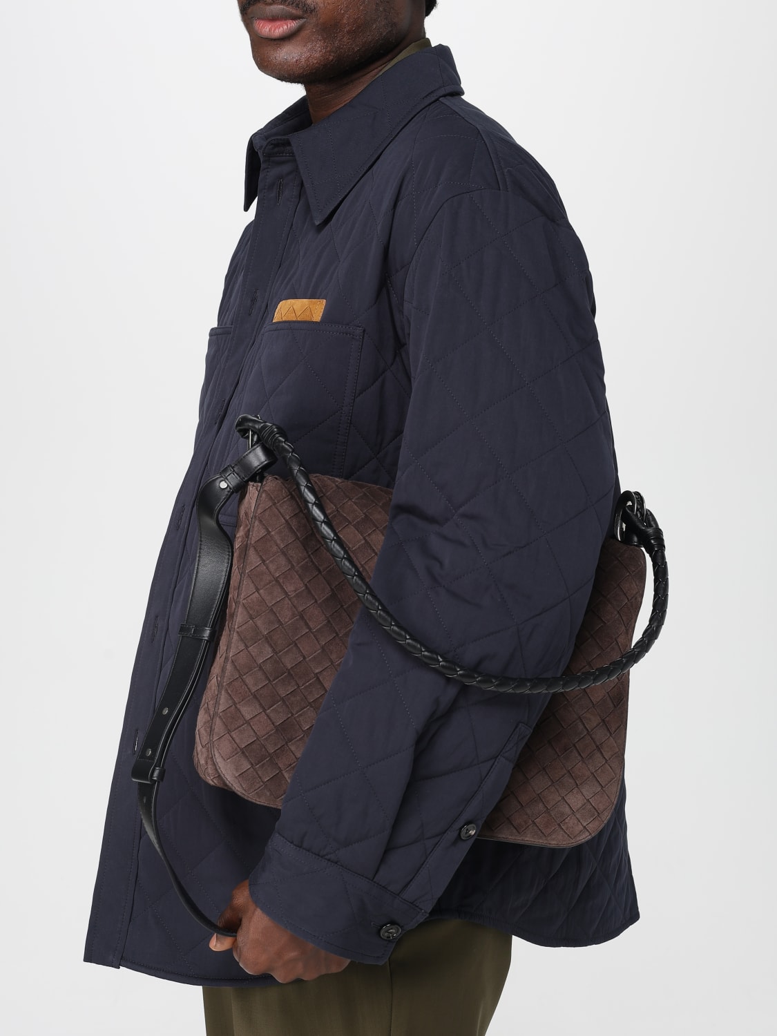 BOTTEGA VENETA SHOULDER BAG: Bags men Bottega Veneta, Brown - Img 2