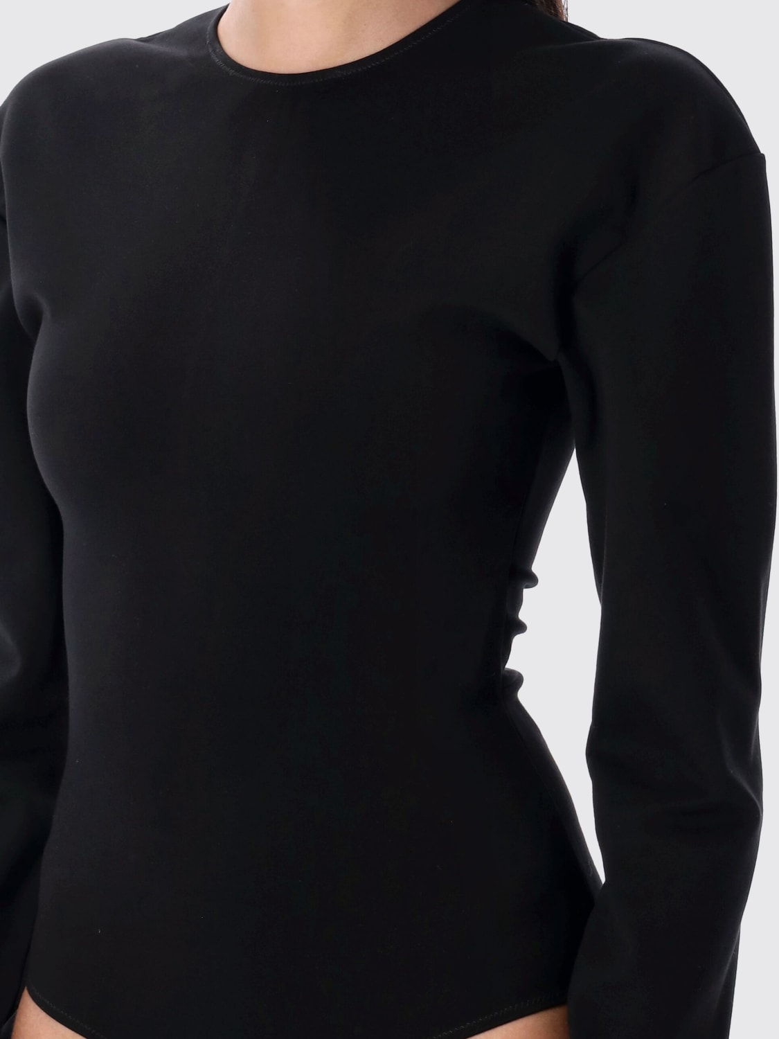 MM6 MAISON MARGIELA TOP: Bodysuit woman Mm6 Maison Margiela, Black - Img 3